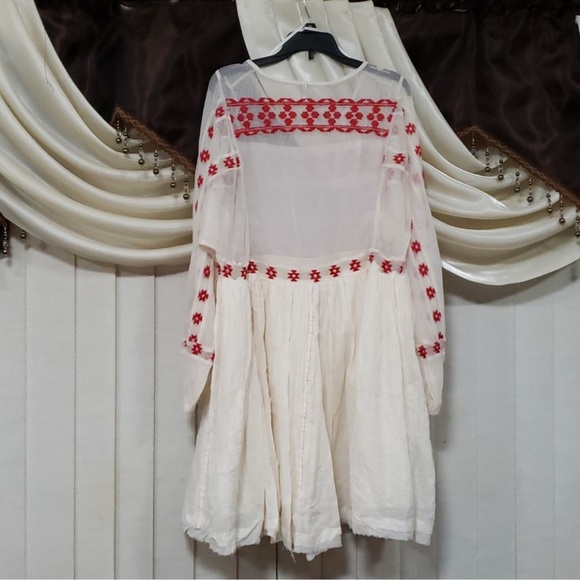 FREE PEOPLE Need Me Embroidered Mini Dress - mordernwear.com